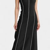 Santona Vestido Maxi Bicolor Sin Mangas Edición Limitada