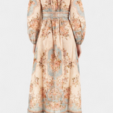 Dorotila Vestido Maxi Acampanado Floral Colección Exclusiva