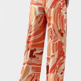 Senda Pantalón Pierna Ancha Estampado Abstracto Colección