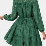 Soreia Vestido Camisero Botones Manga Texturizada Exclusivo
