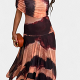 Jessamy Vestido Maxi Tie Dye Un Hombro Edicion Limitada