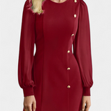 Jacequeline Vestido Cuello Redondo Colección Exclusiva