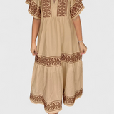 Allona Vestido Maxi Boho Colección Exclusiva Escote V