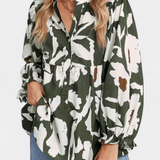 Filomena Blusa Estampado Floral Abstracto Exclusiva