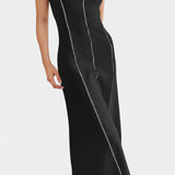 Santona Vestido Maxi Bicolor Sin Mangas Edición Limitada