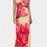 Melodía Vestido Maxi Lunares Halter Edición Limitada
