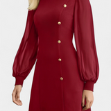 Jacequeline Vestido Cuello Redondo Colección Exclusiva