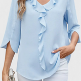 Annemiek Blusa Corte Suelto Tejido Suave Colección Premium