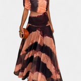 Jessamy Vestido Maxi Tie Dye Un Hombro Edicion Limitada
