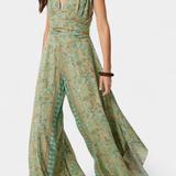 Leandra Mono Fluido Cruzado Edición Limitada Floral Verde