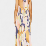 Giselle Vestido Largo Plisado Escote Halter Exclusivo