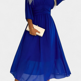 Dorina Vestido Midi Colección Exclusiva Escote En V