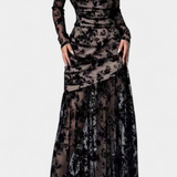 Alvana Vestido Largo Floral Colección Otoño Exclusiva
