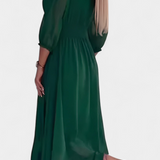 Dorina Vestido Midi Colección Exclusiva Escote En V