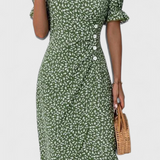 Joana Vestido Midi Floral Colección Exclusiva Escote V