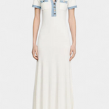 Alexia Vestido Midi Punto Ribete Colección Luxe Exclusiva