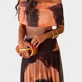 Jessamy Vestido Maxi Tie Dye Un Hombro Edicion Limitada