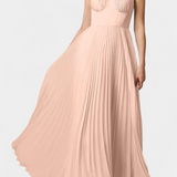 Ottilie Vestido Chiffon Plisado Corsé Esculpido Colección