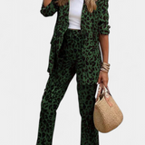 Nusa Conjunto Chaqueta Y Pantalón Leopardo Exclusivo