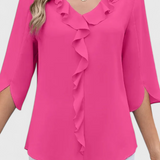 Annemiek Blusa Corte Suelto Tejido Suave Colección Premium