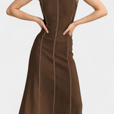 Santona Vestido Maxi Bicolor Sin Mangas Edición Limitada