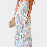 Neha Vestido Seda Exclusiva Tirantes Finos Espalda Abierta