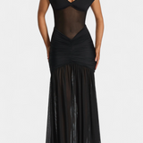 Therese Vestido Milk Silk Fruncido Esculpido Exclusivo