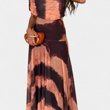 Jessamy Vestido Maxi Tie Dye Un Hombro Edicion Limitada