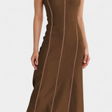 Santona Vestido Maxi Bicolor Sin Mangas Edición Limitada