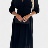 Dorina Vestido Midi Colección Exclusiva Escote En V