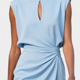 Mona Vestido Midi de Manga Larga Cuello Redondo Exclusiva