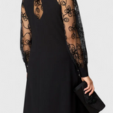 Bellezza Vestido de Encaje Luxe con Mangas Largas Exclusivo