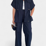 Lani Conjunto Camisa Pantalones Algodón y Lino Exclusivo
