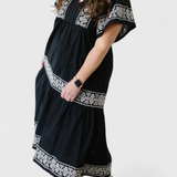 Allona Vestido Maxi Boho Colección Exclusiva Escote V