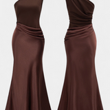 Ottavia Vestido De Fiesta Plisado Exclusivo Un Solo Hombro