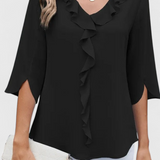 Annemiek Blusa Corte Suelto Tejido Suave Colección Premium