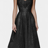 Everleigh Vestido Largo Bordados Corte A Exclusivo
