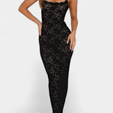 Lunara Vestido De Encaje Espalda Descubierta Exclusiva