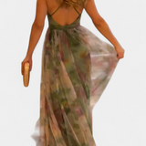 Ingrid Vestido Maxi Floral Con Escote En V Exclusivo