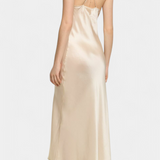 Elvera Vestido Midi Halter Rosetas Colección Limitada