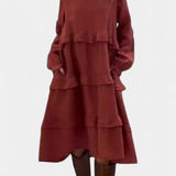 Jada Vestido Sudadera Volantes Exclusiva Casual-Chic