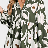 Filomena Blusa Estampado Floral Abstracto Exclusiva