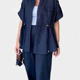 Lani Conjunto Camisa Pantalones Algodón y Lino Exclusivo