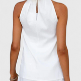 Bernadina Conjunto Lino Exclusivo Top de Abertura Frontal
