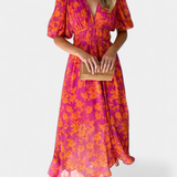 Wren Vestido Midi Floral Colección Fina Elegante Exclusivo