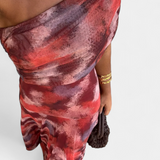 Jessamy Vestido Maxi Tie Dye Un Hombro Edicion Limitada