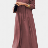 Verónica Vestido Manga Larga Escote en V Colección Exclusiva