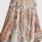 Finely Conjunto Blusa de Volantes Paisley Vintage Exclusiva