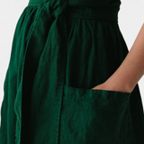 Cressida Vestido Algodón Escote V Cintura Ajustable Edición