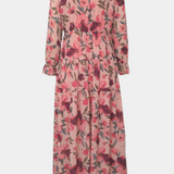 Keti Vestido Maxi Colección Floral Mangas Largas Exclusivas